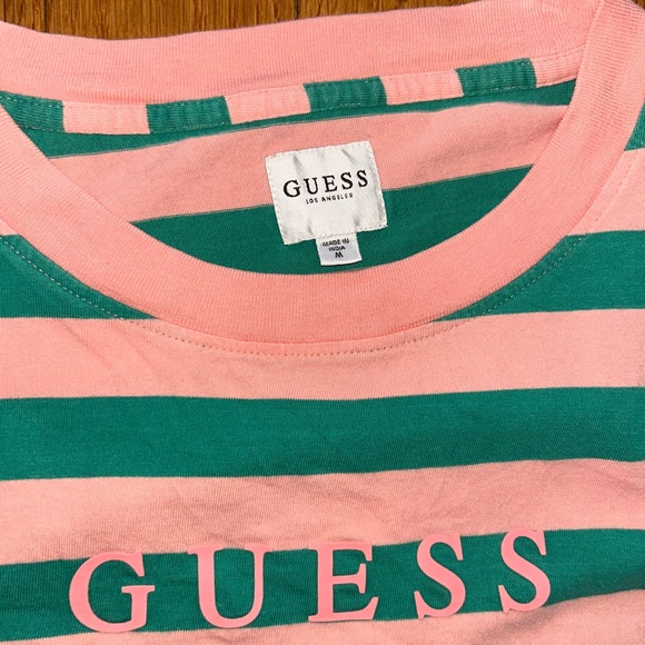Guess Los Angeles Striped Shirt Size Medium - Picture 3 of 3